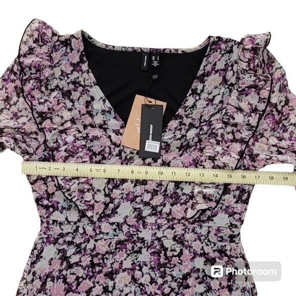 Vero Moda Vmina Inga Ditzy Floral Short Babydoll Ruffle Dress Nordstrom NEW - Picture 10 of 16